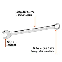 Llave combinada, extralarga, 1-3/16' x 403 mm - LL-2038 / 15676