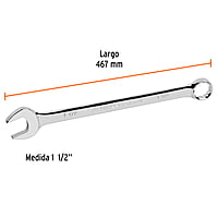 Llave combinada, extralarga, 1-1/2' x 508 mm - LL-2048 / 15609