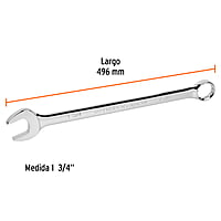 Llave combinada, extralarga, 1-3/4' x 610 mm - LL-2056 / 15633