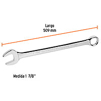 Llave combinada, extralarga, 1-7/8' x 648 mm - LL-2060 / 15635 Llave combinada, extralarga, 1-7/8' x 648 mm - LL-2060 / 15635