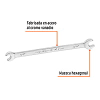 Llave española, 1/4 x 5/16' x 127 mm - LL-3018 / 15680 Llave española, 1/4 x 5/16' x 127 mm - LL-3018 / 15680