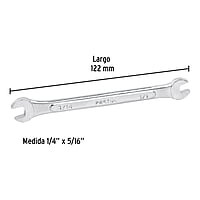Llave española, 1/4 x 5/16' x 122 mm, Pretul - LL-3018P / 21950