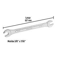 Llave española, 3/8 x 7/16' x 157 mm, Pretul - LL-3021P / 21952