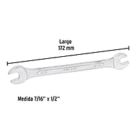 Llave española, 7/16 x 1/2' x 172 mm, Pretul - LL-3025P / 21953 Llave española, 7/16 x 1/2' x 172 mm, Pretul - LL-3025P / 21953