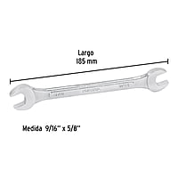 Llave española, 9/16 x 5/8' x 185 mm, Pretul - LL-3030P / 21955 Llave española, 9/16 x 5/8' x 185 mm, Pretul - LL-3030P / 21955