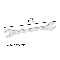 Llave española, 5/8 x 3/4' x 221 mm, Pretul - LL-3031P / 21956 Llave española, 5/8 x 3/4' x 221 mm, Pretul - LL-3031P / 21956