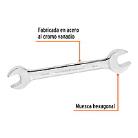 Llave española, 11/16 x 3/4' x 227 mm - LL-3035 / 15696 Llave española, 11/16 x 3/4' x 227 mm - LL-3035 / 15696