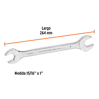 Llave española, 15/16 x 1' x 293 mm - LL-3045 / 15702 Llave española, 15/16 x 1' x 293 mm - LL-3045 / 15702