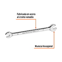 Llave española, milimétrica, 6 x 7 x 126 mm - LL-30607 / 15704 Llave española, milimétrica, 6 x 7 x 126 mm - LL-30607 / 15704