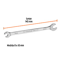 Llave española, milimétrica, 8 x 10 x 133 mm - LL-30810 / 15707 Llave española, milimétrica, 8 x 10 x 133 mm - LL-30810 / 15707