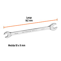 Llave española, milimétrica, 10 x 11 x 146 mm - LL-31011 / 15708