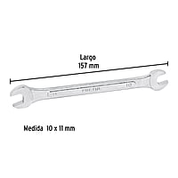 Llave española, milimétrica, 10 x 11 x 157 mm, Pretul - LL-31011MP / 21972