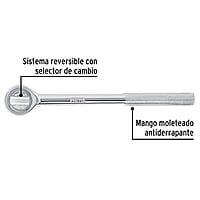 Matraca cuadro 1/2' cabeza redonda, Pretul - M-1252P / 21150 Matraca cuadro 1/2' cabeza redonda, Pretul - M-1252P / 21150