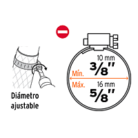 Bolsa con 4 abrazaderas 4 de acero inoxidable - M-4B / 10021 Bolsa con 4 abrazaderas 4 de acero inoxidable - M-4B / 10021