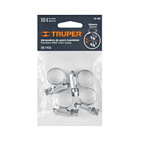 Bolsa con 4 abrazaderas 4 de acero inoxidable - M-4B / 10021 Bolsa con 4 abrazaderas 4 de acero inoxidable - M-4B / 10021