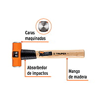 marro-octagonal-2-lb-mango-de-madera-12-truper-md-2m-16506 marro-octagonal-2-lb-mango-de-madera-12-truper-md-2m-16506