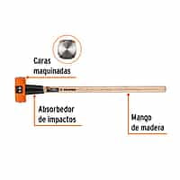 Marro octagonal 8 lbs. mango madera 36' - MD-8M / 16511 Marro octagonal 8 lbs. mango madera 36' - MD-8M / 16511