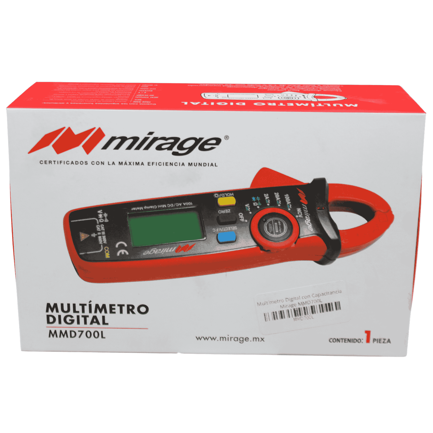 Multímetro Digital con Capacitancia Mirage - MMD700L