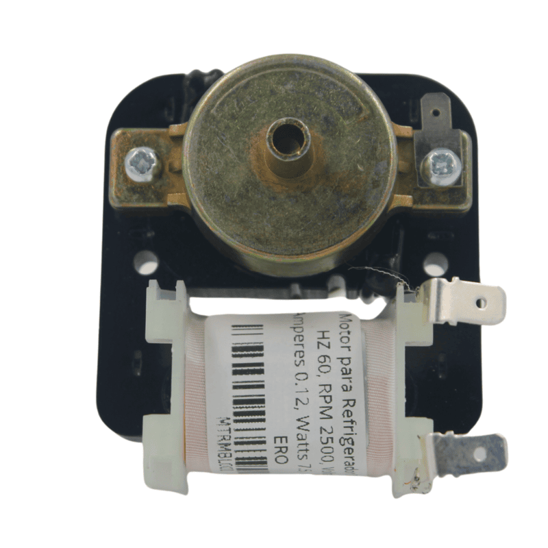 Motor para Refrigerador Domestico HZ 60, RPM 2500, Voltaje 120, Amperes 0.12, Watts 7.5, MTRMBL001 ERO Motor para Refrigerador Domestico HZ 60, RPM 2500, Voltaje 120, Amperes 0.12, Watts 7.5, MTRMBL001 ERO