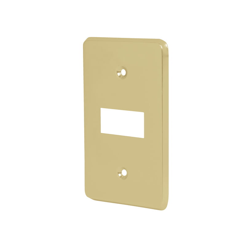 Placa 1 módulo, de aluminio, línea Económica - PASE-E / 46435 Placa 1 módulo, de aluminio, línea Económica - PASE-E / 46435