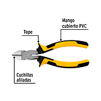pinza-corte-diagonal-6-mango-comfort-grip-pretul-pcd-6px-22675 pinza-corte-diagonal-6-mango-comfort-grip-pretul-pcd-6px-22675