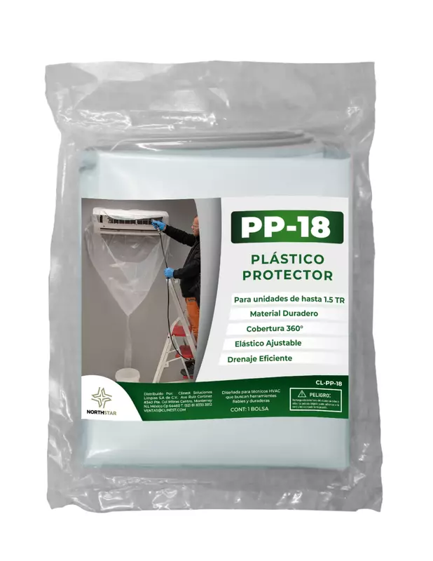 Bolsa plastica protectora para limpieza PP-18