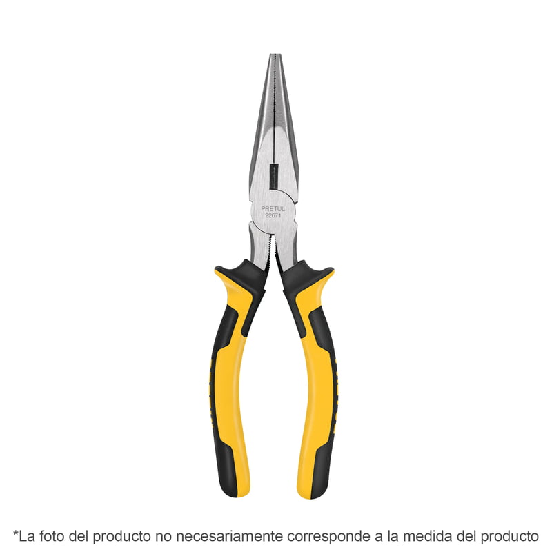 Pinza de punta y corte 7', mango comfort grip, Pretul - PPC-7PX / 22677 Pinza de punta y corte 7', mango comfort grip, Pretul - PPC-7PX / 22677