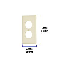 Placa de ABS dúplex, Standard, marfil - PPDO-S / 46406 Placa de ABS dúplex, Standard, marfil - PPDO-S / 46406