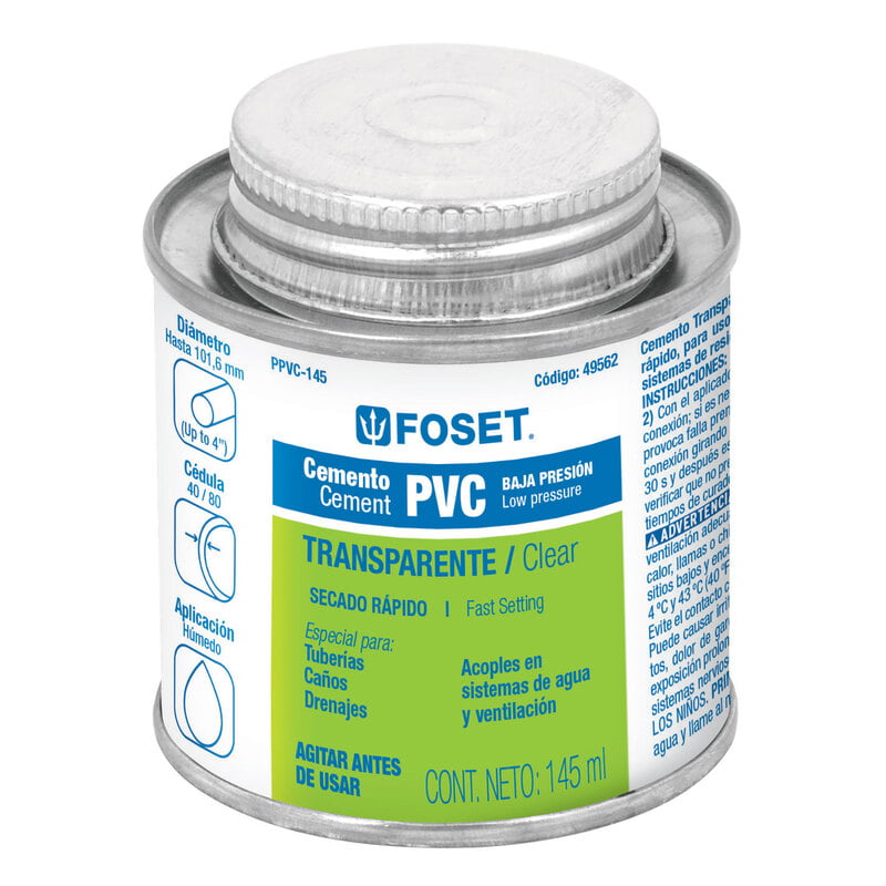 Cemento para PVC, bote 145 ml - PPVC-145 / 49562 Cemento para PVC, bote 145 ml - PPVC-145 / 49562