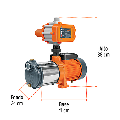 Bomba presurizadora multietapas 1 1/3 HP con control, Truper - 102387 - PREM-1 1/3 - Caja con 1 Pieza – Master 0 Bomba presurizadora multietapas 1 1/3 HP con control, Truper - 102387 - PREM-1 1/3 - Caja con 1 Pieza – Master 0