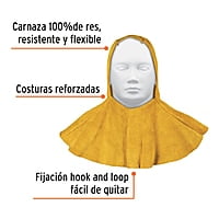 Protección para soldar, capucha de carnaza - PROSO-4 / 15145 Protección para soldar, capucha de carnaza - PROSO-4 / 15145