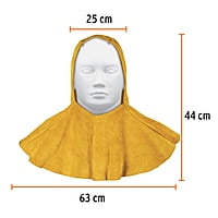 Protección para soldar, capucha de carnaza - PROSO-4 / 15145 Protección para soldar, capucha de carnaza - PROSO-4 / 15145