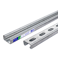 Perfil monocanal perforado de 3 m, 4 x 2 cm cal. 14, VOLTECK - 47765 - PU-142P - Caja con 2 Pieza – Master 0