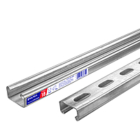 Perfil monocanal perforado de 3 m, 4 x 2 cm cal. 18, Volteck - 47757 - PU-182P - Caja con 2 Pieza – PU-182P