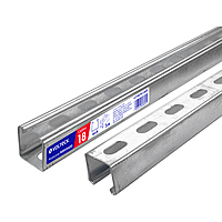Perfil monocanal perforado de 3 m, 4 x 4 cm cal. 18, Volteck - 47758 - PU-184P - Caja con 2 Pieza – Master 0