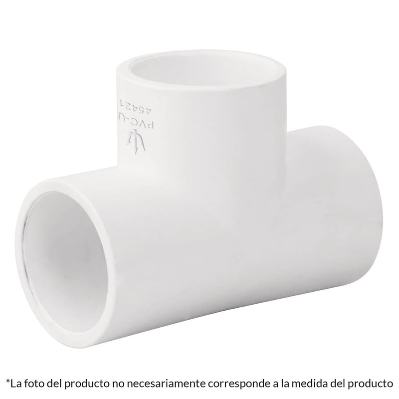 Tee sencilla de PVC, 1' - PVC-763 / 45422 Tee sencilla de PVC, 1' - PVC-763 / 45422