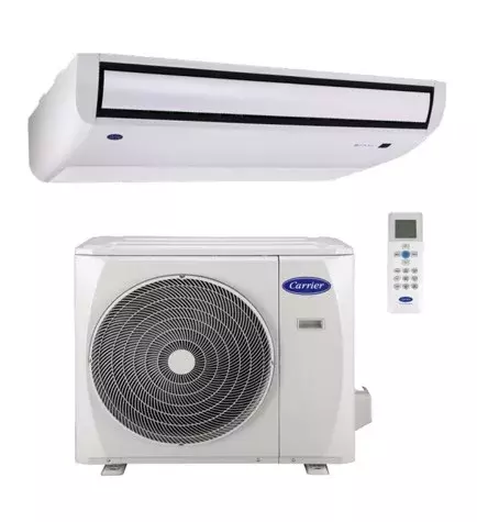 SET Minisplit Inverter Piso Techo Heat Pump, 05TON, Frio-Calor, Voltaje 220/1/60, 15.5 SEER, R410A, Carrier - K53INQ603C-PT SET Minisplit Inverter Piso Techo Heat Pump, 05TON, Frio-Calor, Voltaje 220/1/60, 15.5 SEER, R410A, Carrier - K53INQ603C-PT