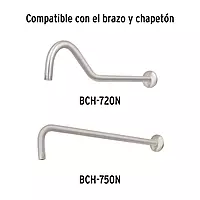 Regadera acero inoxidable, 8', sin brazo, satinado, Riviera - R-308SN / 45780 Regadera acero inoxidable, 8', sin brazo, satinado, Riviera - R-308SN / 45780