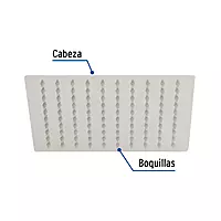 Regadera acero inoxidable, 8', sin brazo, satinado, Riviera - R-308SN / 45780 Regadera acero inoxidable, 8', sin brazo, satinado, Riviera - R-308SN / 45780