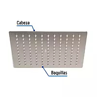 Regadera acero inoxidable, 10', sin brazo, satinado, Riviera - R-310SN / 45782 Regadera acero inoxidable, 10', sin brazo, satinado, Riviera - R-310SN / 45782