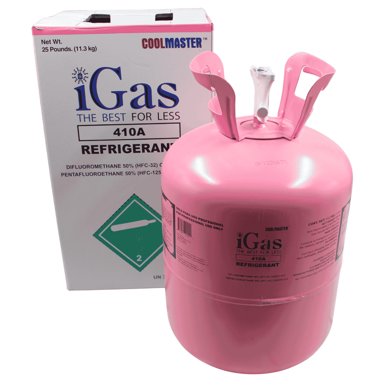 Gas Refrigerante R-410A Boya 11.3K - I Gas - R410A-IGAS-11.3 Gas Refrigerante R-410A Boya 11.3K - I Gas - R410A-IGAS-11.3