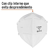 Respirador plegable N95, para polvos y partículas, 1 pieza - MAS-PLE / 14427 Respirador plegable N95, para polvos y partículas, 1 pieza - MAS-PLE / 14427