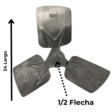 Aspa 24 x 3 x 1/2 Aluminio YORK NUMERO DE PARTE S1-02634757000 Aspa 24 x 3 x 1/2 Aluminio YORK NUMERO DE PARTE S1-02634757000