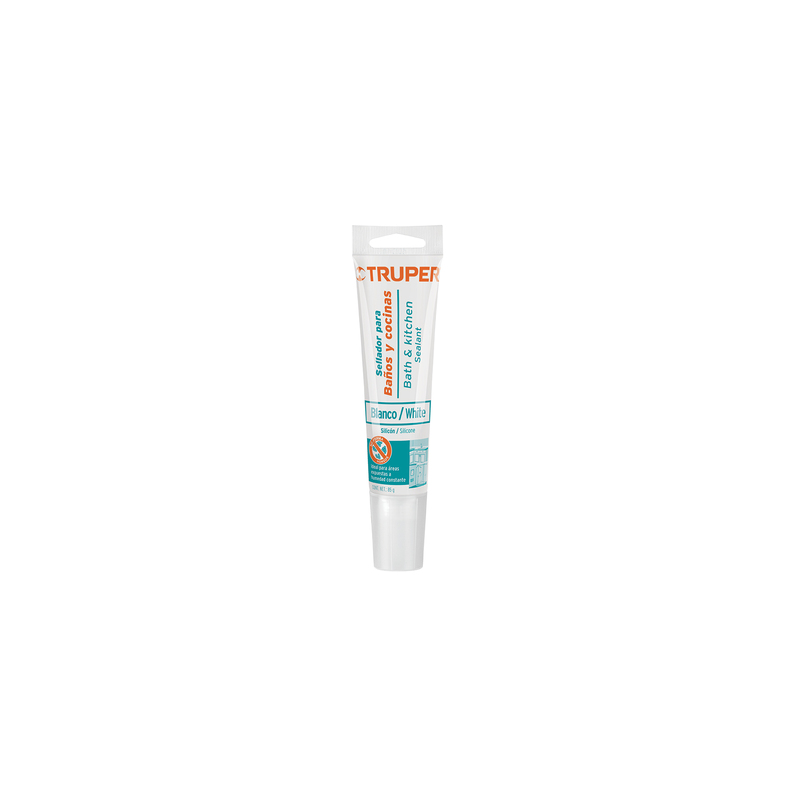 Sellador blanco para baño y cocina, 85 gr - SIL-85BCB / 18568 Sellador blanco para baño y cocina, 85 gr - SIL-85BCB / 18568