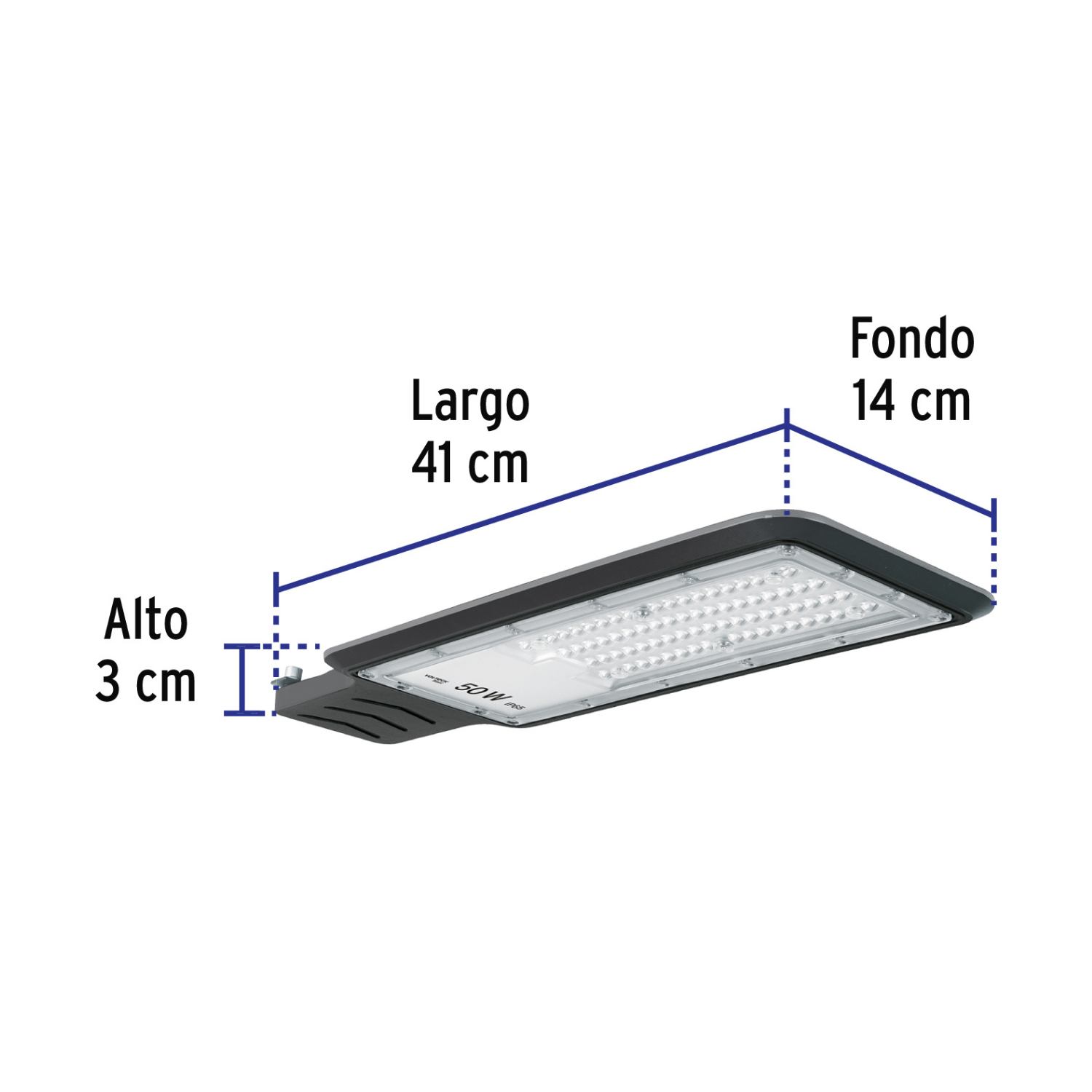 Luminario suburbano LED 50 W 6500 K, VOLTECK BASIC-SUB-740L / 29936