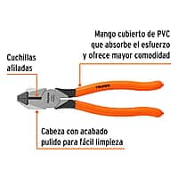Pinza profesional para electricista 8', mango de PVC - T201-8 / 17304 Pinza profesional para electricista 8', mango de PVC - T201-8 / 17304