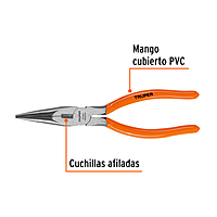 Pinza punta y corte 8', mango de PVC - T203-8 / 17310 Pinza punta y corte 8', mango de PVC - T203-8 / 17310
