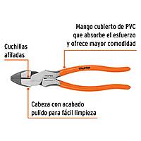 Pinza profesional p/electricista 9', c/resorte, mango de PVC - T210-9 / 17328