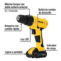 Kit taladro 3/8', 12V, 33 accesorios, en estuche, PRETUL, 27120 - TALI-12PK2 Kit taladro 3/8', 12V, 33 accesorios, en estuche, PRETUL, 27120 - TALI-12PK2