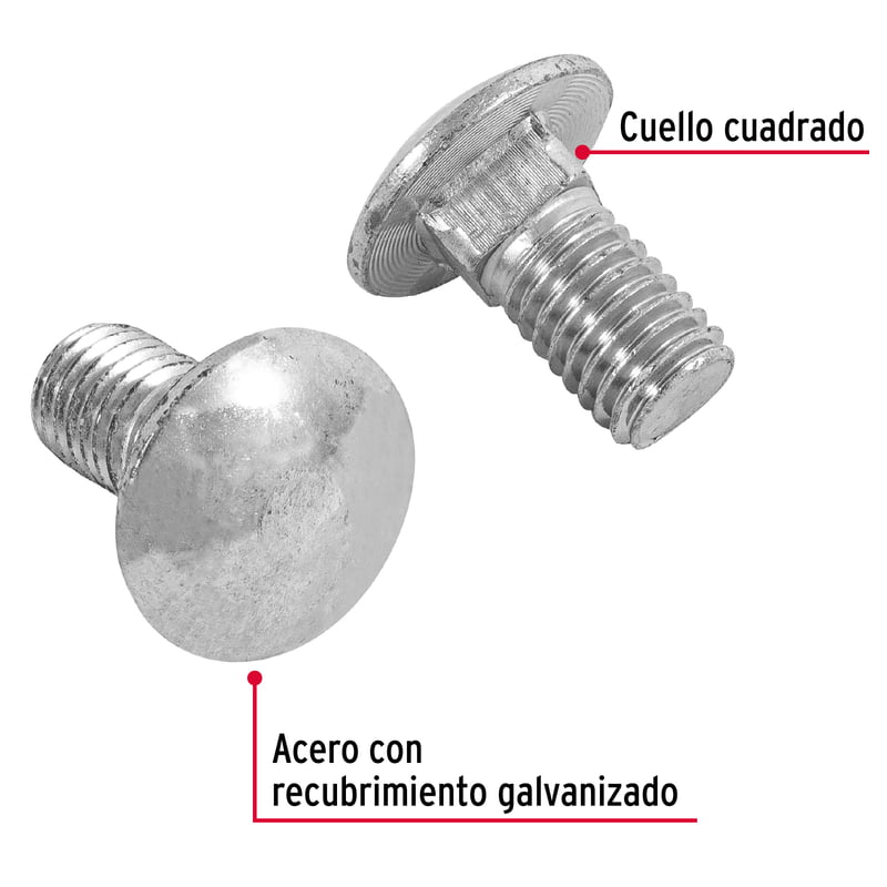 Bolsa con 40 tornillos 1/2' x 1' tipo coche - TORC-1/2X1 / 44745 Bolsa con 40 tornillos 1/2' x 1' tipo coche - TORC-1/2X1 / 44745